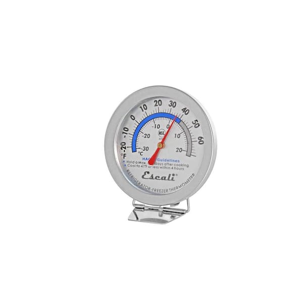Escali Stainless Steel Dial Refigerator/Freezer Thermometer AHF1 - The Home  Depot
