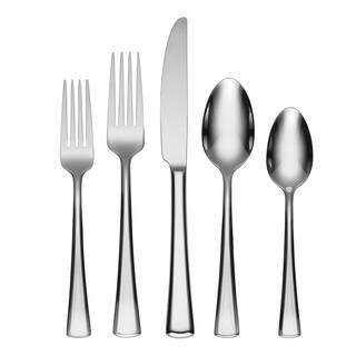 Set Posate Oneida Noble 20 Pezzi, Servizio Da Tavola In Acciaio Inossidabile 18/0, Design Classico, Colore Argento