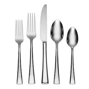 Noble 20-Piece Silver 18/0-Stainless Steel Flatware Set (Service For 4)