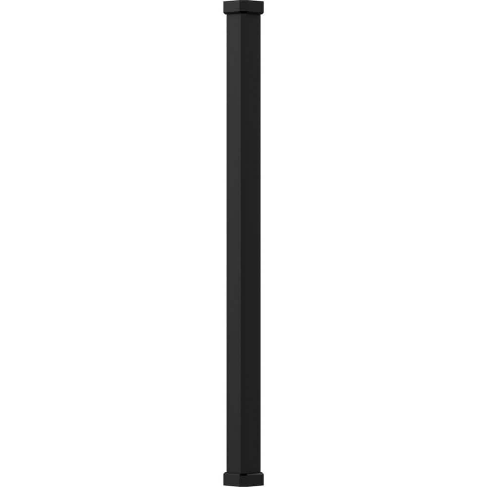 "10' x 5-1/2"" Endura-Aluminum Craftsman Style Column, Square Shaft (Post Wrap Installation), Non-Tapered, Textured Black" price history on PriceWatchPro