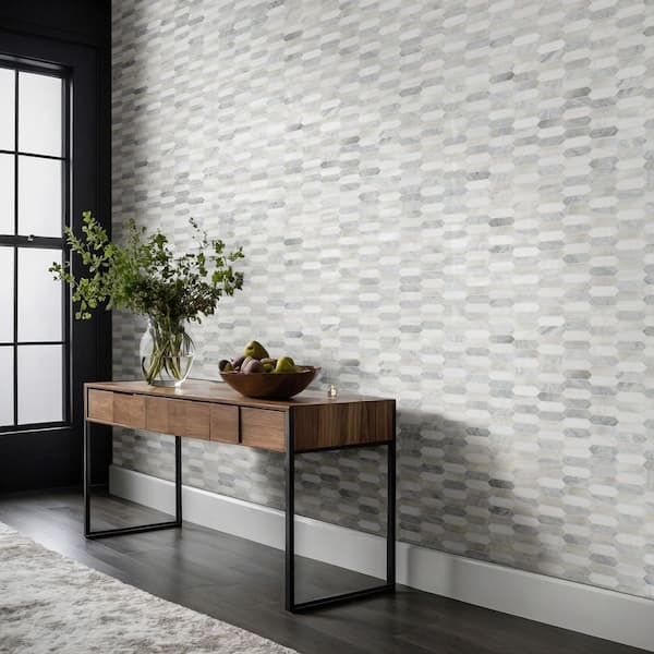Cienega Springs Picket 10 in. x 14 in. x 0.24 in. Marble/Glass Mesh-Mounted Mosaic Wall Tile (14.4 sq. ft./Case)