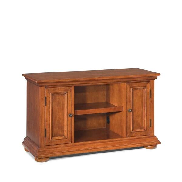 Home Styles Homestead Distressed Warm Oak TV Stand