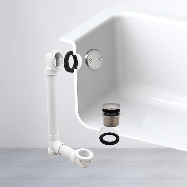 Westbrass 1-1/2 in. Sch. 40 PVC Tip-Toe Drain Kit D4932-07 - The