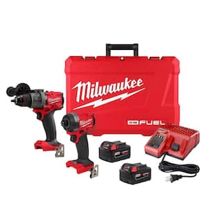 M18 FUEL 18V Lithium-Ion Brushless Cordless Hammer Drill and Impact Driver Combo Kit (2-Tool) with 2 Batteries