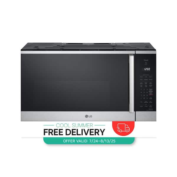 Smart 2.1 cu. ft. Stainless Steel Electric 1050-Watt Over-The-Range Microwave with Sensor Cook