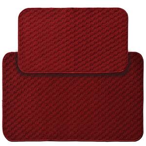 Town Square Chili Red 2 ft. x 3 ft. 4 in. 2-Piece Rug Set