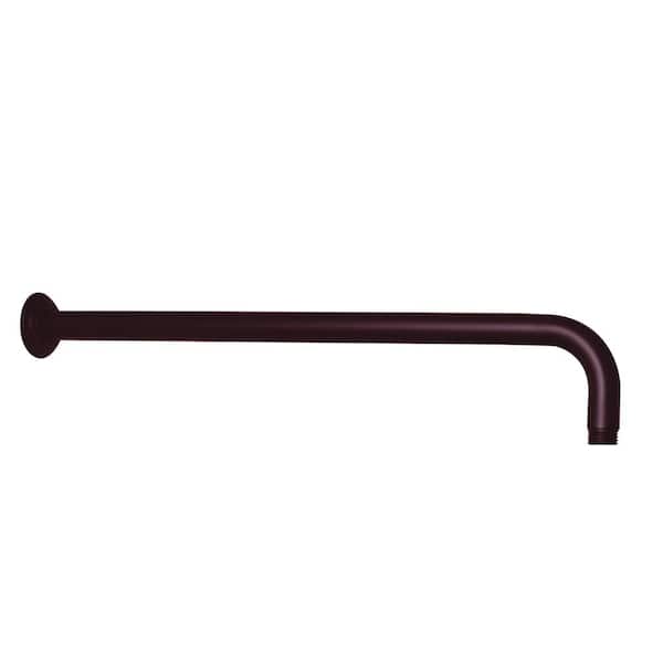 1/2 in. IPS x 19 in. IPS Wall Mount 90-Degree Rain Shower Arm with Flange, Oil Rubbed Bronze