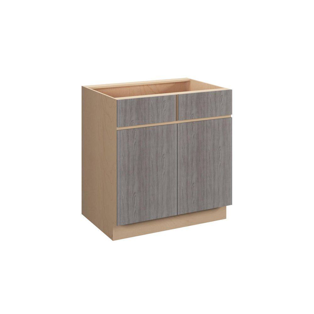 Saratoga Slab 39 in. W x 34.5 in. H x 24 in. D in Greywood Plywood Assemble