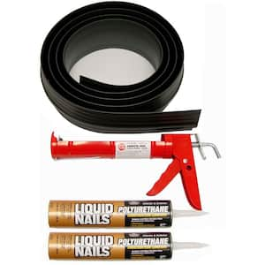 16.5 ft. Black Garage Door Threshold Seal Kit