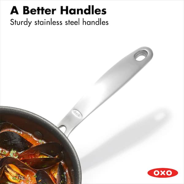 Good Grips Oxo Sauce Pan + Cover, Non-Stick, 3 Quart