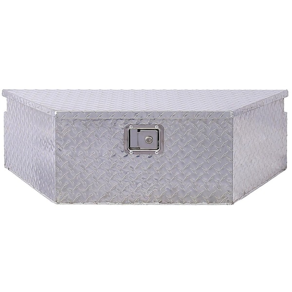 32 Gal. Silver Aluminum Deck Box