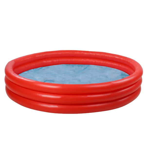 Pool Central 48 in. Red and Blue Round Inflatable Children's Swimming Pool