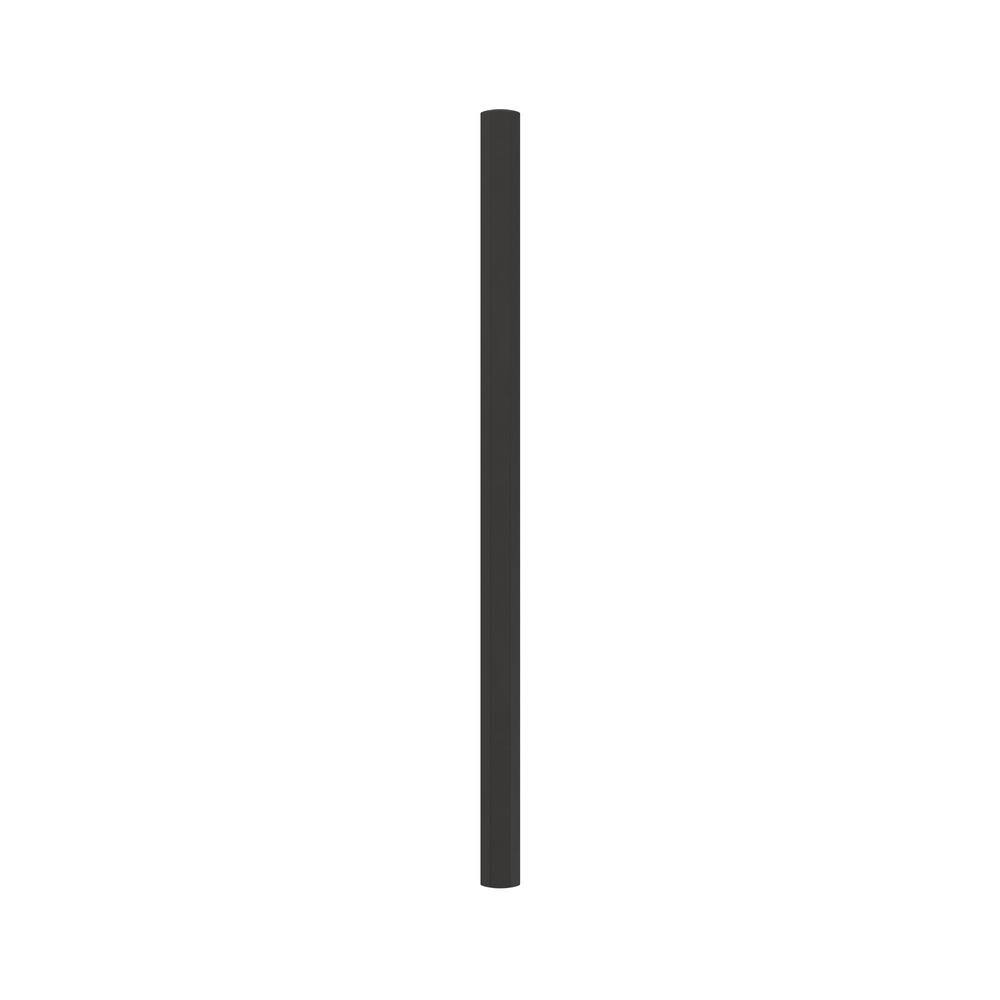 Matte Black Steel Bar Cabinet Pull with Mounting Hardware