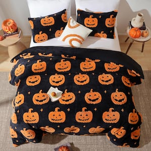 Queen Halloween Comforter Set, Lightweight Bedding Sets for All Saints' Day with 1 Fluffy Comforter and 2 Pillowcases