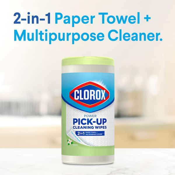 Clorox 75-Count Power Pick-Up Jasmine Paper Towel Sanitizing Wipes