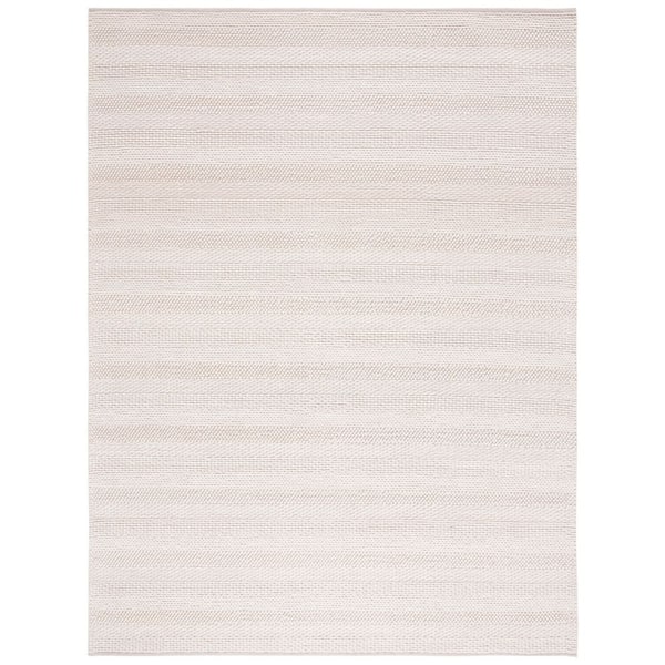 Natura 10 ft. x 14 ft. Ivory Solid Color Area Rug