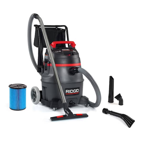 RIDGID 16 Gal. 2-Stage Commercial Shop Vacuum Wet Dry Vac with Fine Dust Filter, Pro Hose and Industrial Accessory Kit RV2600B