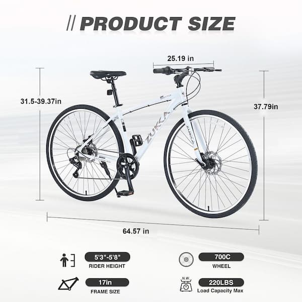 Zeus & Ruta 28 in. Bike with 7 Speed Hybrid and Aluminum