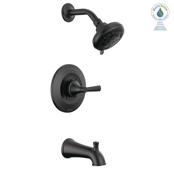 Vedra Single-Handle 3-Spray Tub and Shower Faucet in Matte Black hot (Valve Included