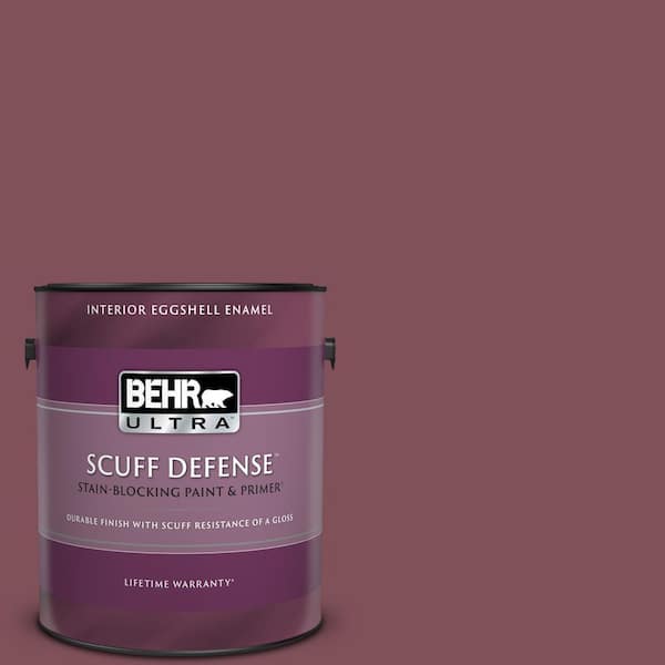 BEHR ULTRA 1 gal. Home Decorators Collection #HDC-CL-02 Fine Burgundy Extra Durable Eggshell Enamel Interior Paint & Primer