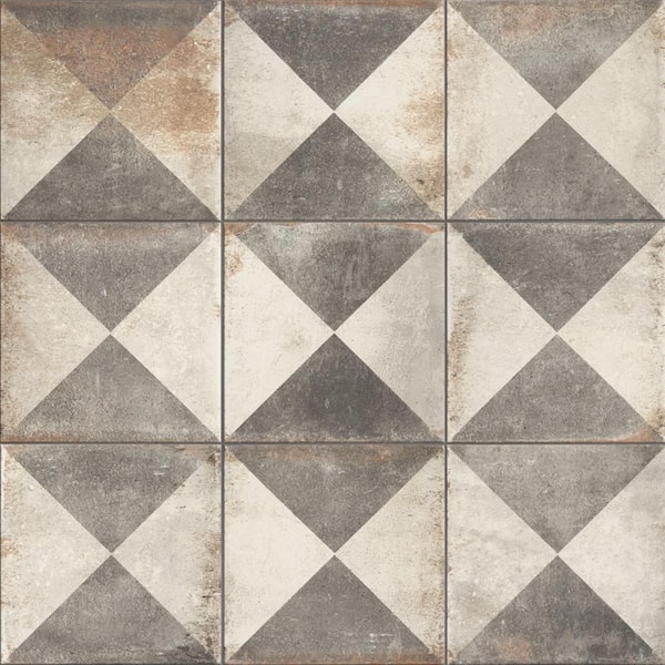D'Anticatto Decor Triangoli 8-3/4 in. x 8-3/4 in. Porcelain Floor and Wall Tile (11.0 sq. ft./Case)