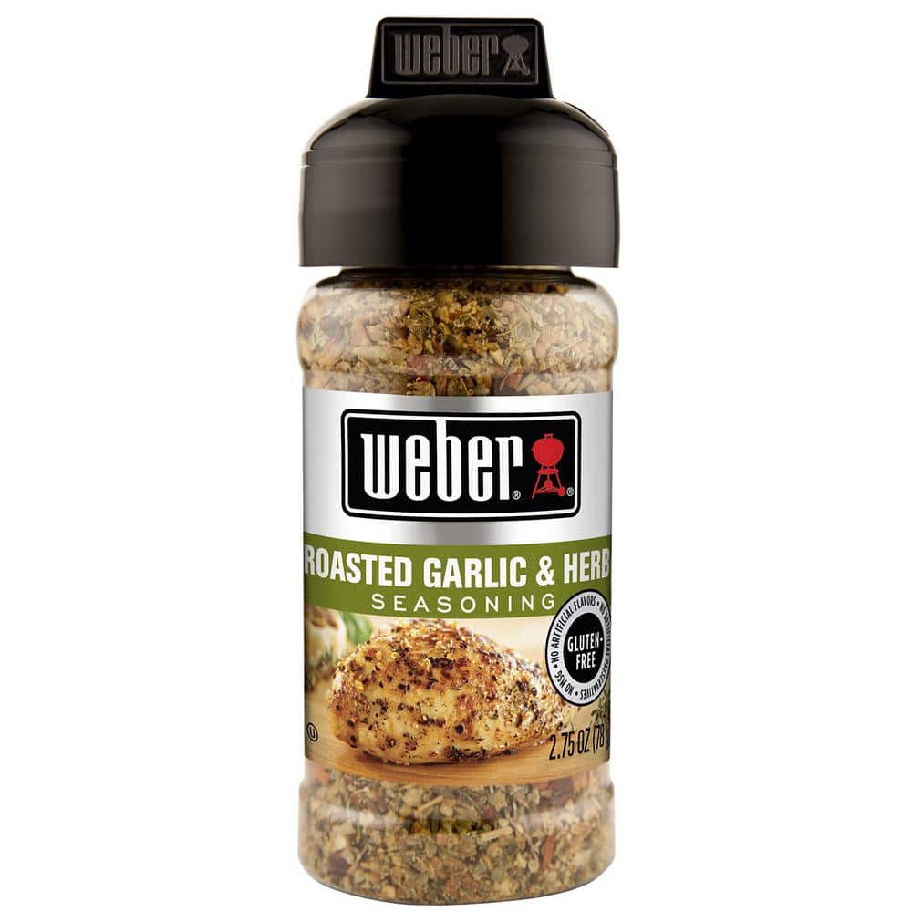 WEBER Roasted Garlic & Herbs Seasoning 2-PACK Gluten Free 2.75 oz (New)