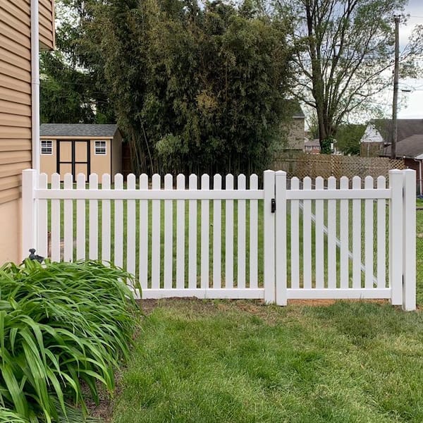 Weatherables Abbington 4 ft. x 4 ft. Vinyl Picket Fence Gate Kit