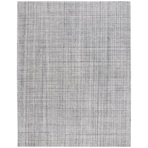 Abstract Gray/Ivory 8 ft. x 10 ft. Classic Marle Area Rug