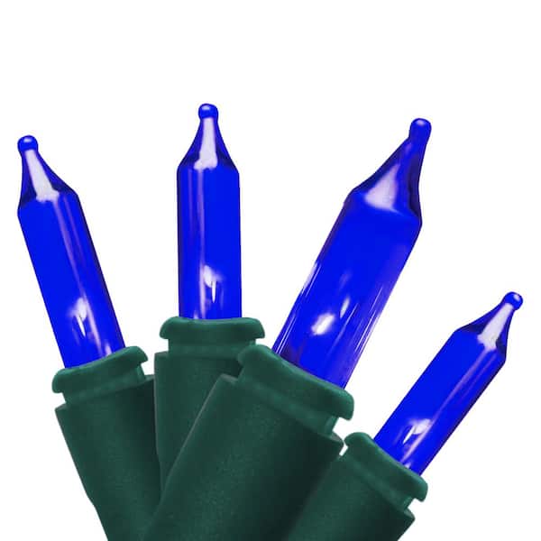 100-Light Designer Strands Blue Mini Christmas Lights