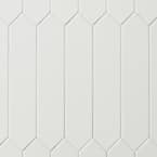 Axis 2.6 in. x 13 in. White Polished Picket Ceramic Wall Tile (12.26 sq. ft. / case)