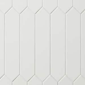 Axis 2.6 in. x 13 in. White Polished Picket Ceramic Wall Tile (12.26 sq. ft. / case)