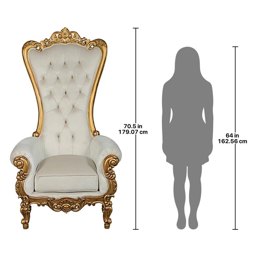 Regal Baroque Velvet and Mahogany Handcrafted Accent Chair