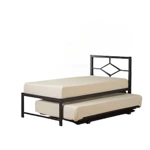 SignatureHome Complete Hi Riser Twin Size Daybed Black FinishWith Pop-Up Dimensions: 78 in. W x 41 in. L x 42 in. H
