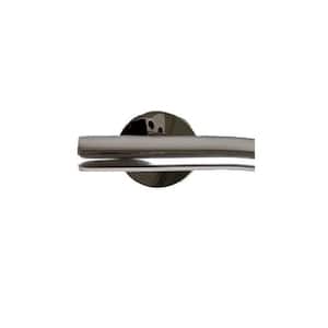 28 in. Right Hand Wave Design Grab Bar in Polished Stainless