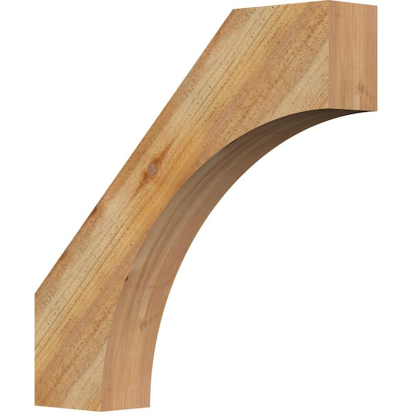 Ekena Millwork 4"W x 22"D x 22"H Westlake Rough Sawn Knee Brace, Western Red Cedar