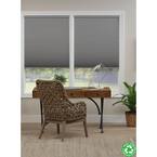 Cut-to-Width Gray Cloud Cordless Blackout Eco Polyester Honeycomb Cellular Shade 38.5 in. W x 72 in. L