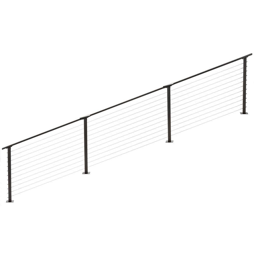 18 ft. Stair Cable Railing, 36 in. Base Mount in Bronze price history on PriceWatchPro