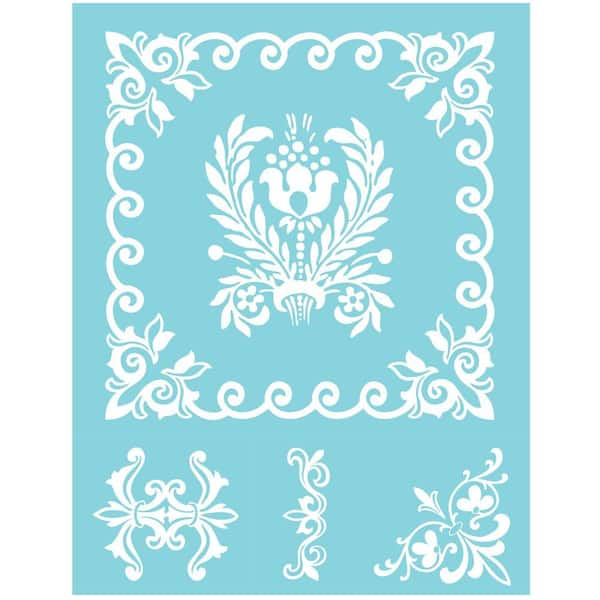 Martha Stewart Crafts Damask Adhesive Silkscreens