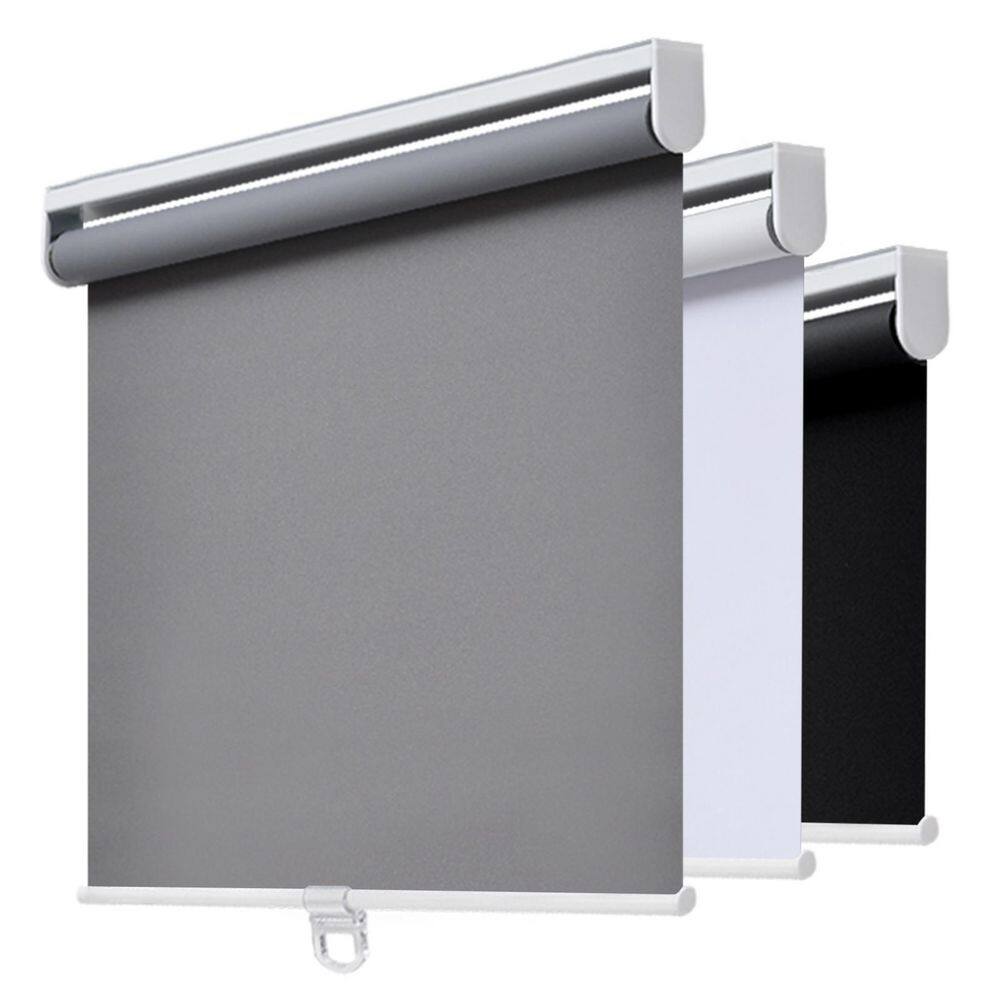 Cordless Blackout Roller Shade, Thermal Insulated, Easy Install, Polyester, Best for Kids, Gray, 74 in. W x 72 in. L price history on PriceWatchPro