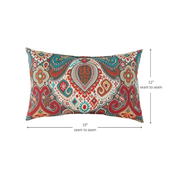 Outdoor lumbar 2024 throw pillows