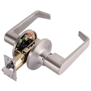 Stainless Steel Safety Lever Door Handle Satin Chrome 140 x 55mm 1 Pair A7K 
