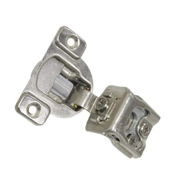 40 Face Frame Nickel Cabinet Hinges Euro Concealed 1/2" Open 110 Degree 35mm Cup 