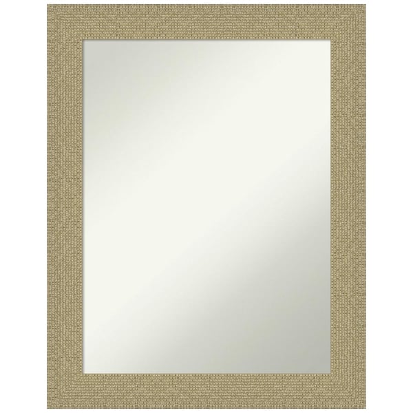 Amanti Art Mosaic Gold 22.25 in. H x 28.25 in. W Framed Non-Beveled Bathroom Vanity Mirror in Gold