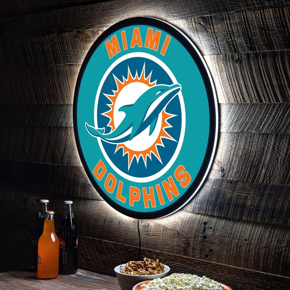 Miami Dolphins Neon 3-Color LED Sign