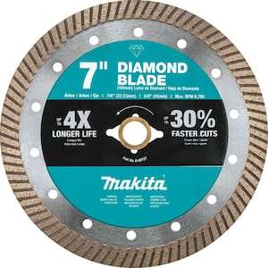 Makita 7 in. Continuous Rim Diamond Blade for General Purpose B-69571 - The  Home Depot
