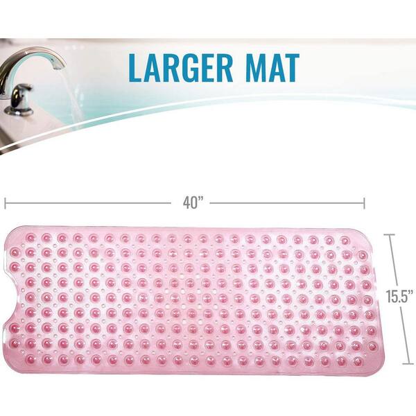 Non Slip Shower Mat with Friction and Suction Cup Anti Slip Bath