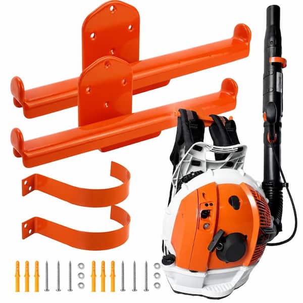 Steel Chainsaw Wall Mount Storage Hanger 2-Pack Rated 150 lb Wall Mount Organizer for Garage and Shed Wall Storage