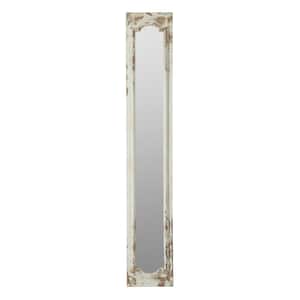 69.3 in. x 11.8 in. Farmhouse Rectangle Framed Clear Standing Mirror