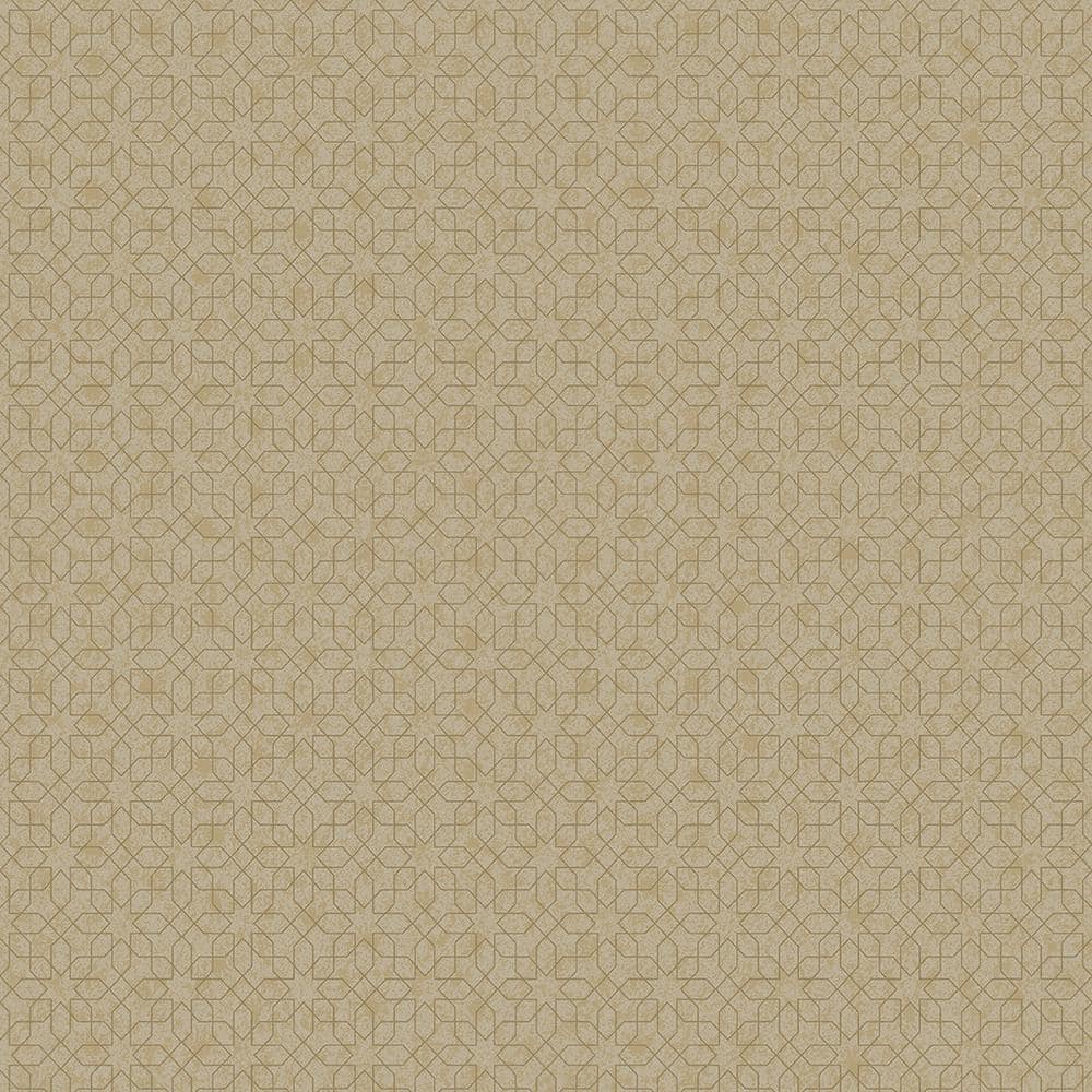 Metallic FX Gold and Bronze Geometric Mosaic Design Non-Woven Wallpaper