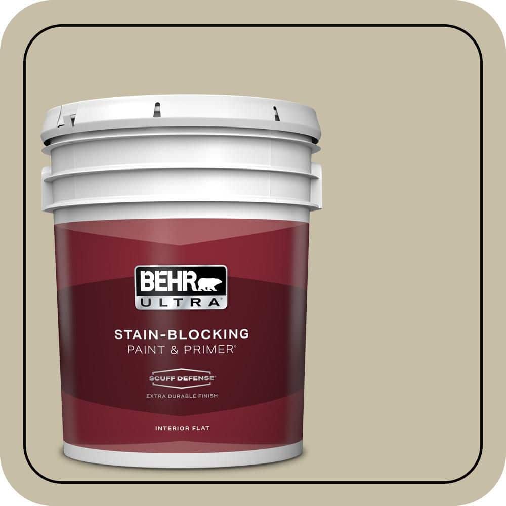5 gal. #ECC-64-1 Jungle Khaki Extra Durable Flat Interior Paint & Primer price history on PriceWatchPro